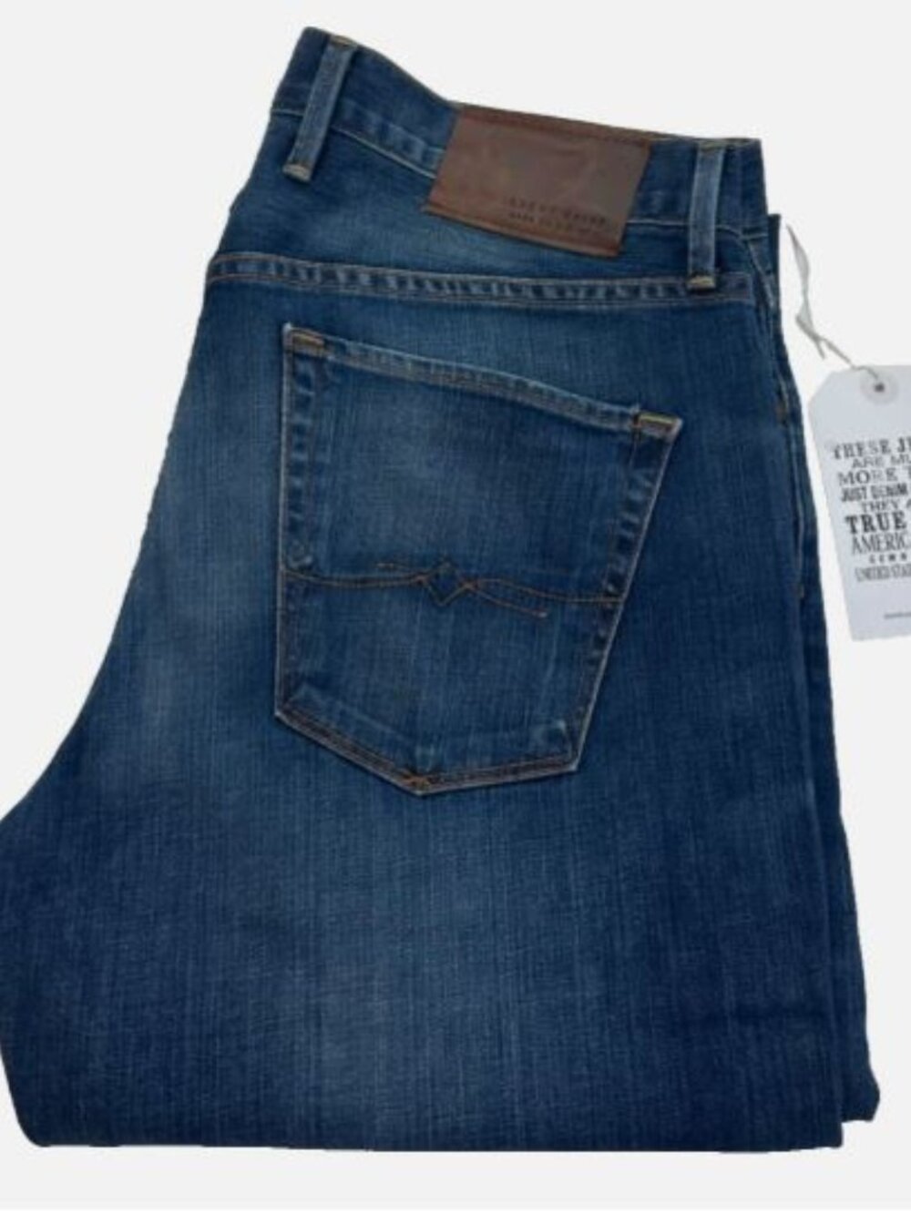 Lucky Brand 221 Original W33 L32 Made in USA White Oak Cone Denim Men's Jeans
